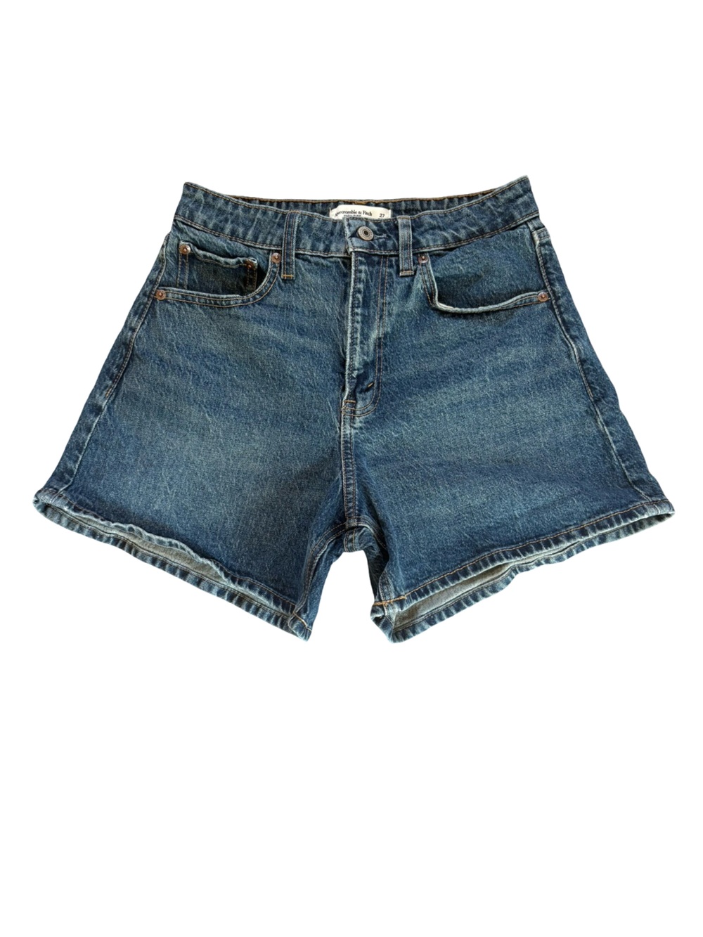 Abercrombie & Fitch Curve Love High Rise Dad Short Womens Size 27